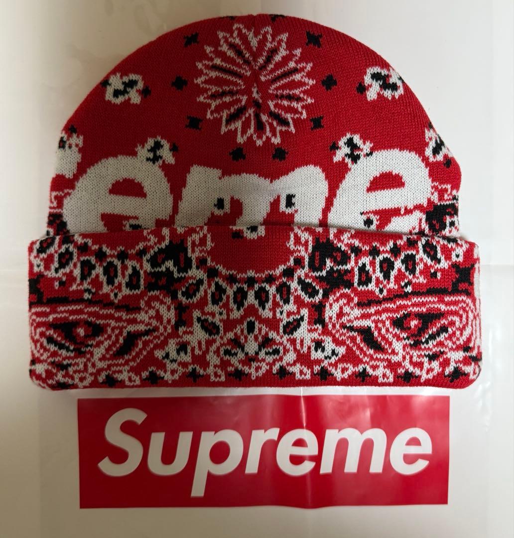 帽子 Supreme Bandana Big Logo Beanie \
