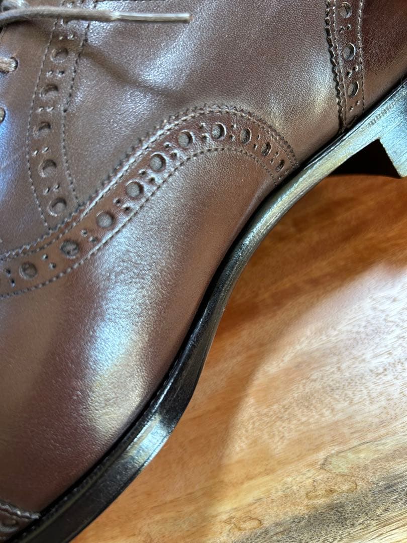 未使用品試着のみ　オリエンタルシューズ　ハンドソーントップグレード　UK7.5