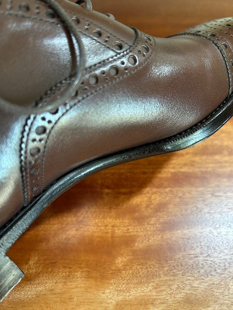 未使用品試着のみ　オリエンタルシューズ　ハンドソーントップグレード　UK7.5