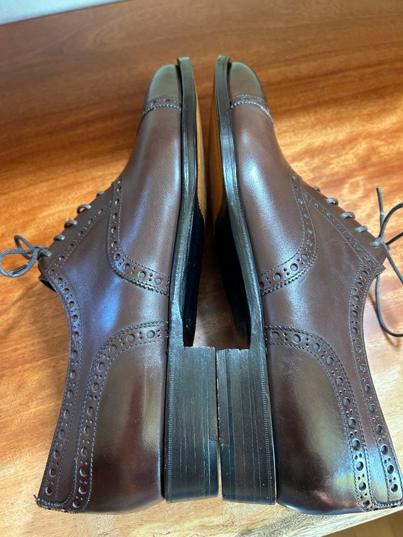 未使用品試着のみ　オリエンタルシューズ　ハンドソーントップグレード　UK7.5