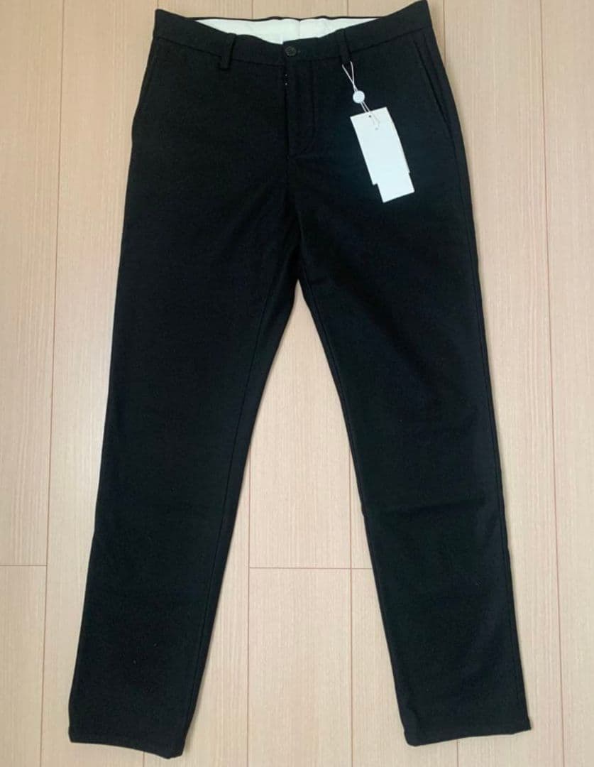 新品メゾンマルジェラウールスラックス48黒