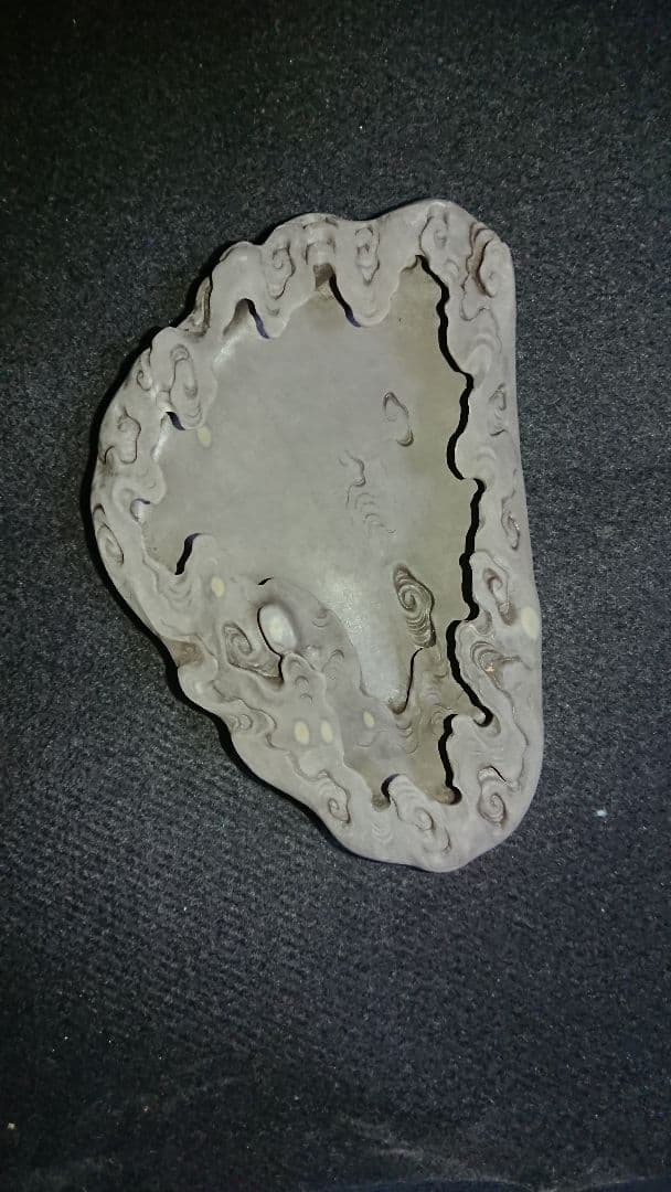 硯 装飾硯 眼 端渓