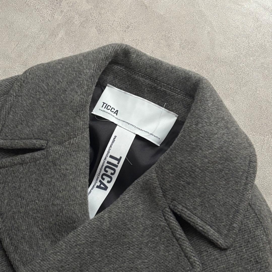 TICCA 2025 美品 ティッカ ピーコート グレー