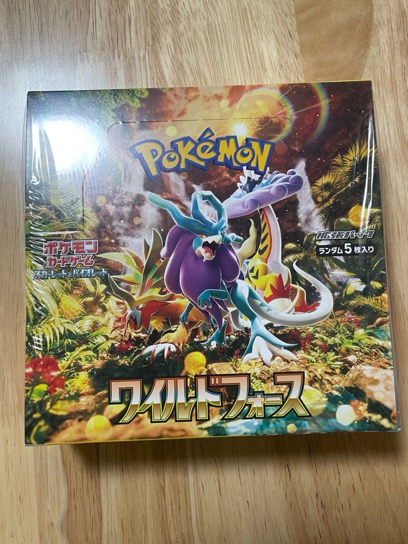 ”新品未開封シュリンク付き”1BOX ポケモンカードゲーム ワイルドフォース