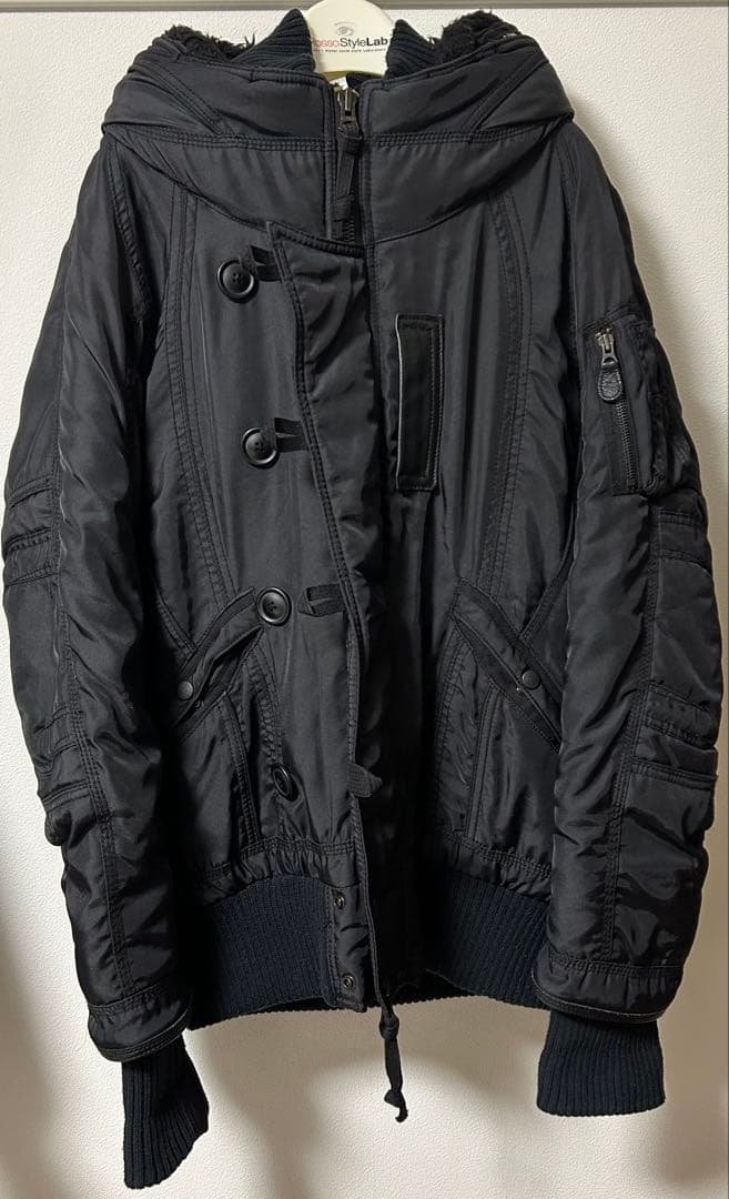 ゴア goa ブラック フード付き　コート　ジャケット