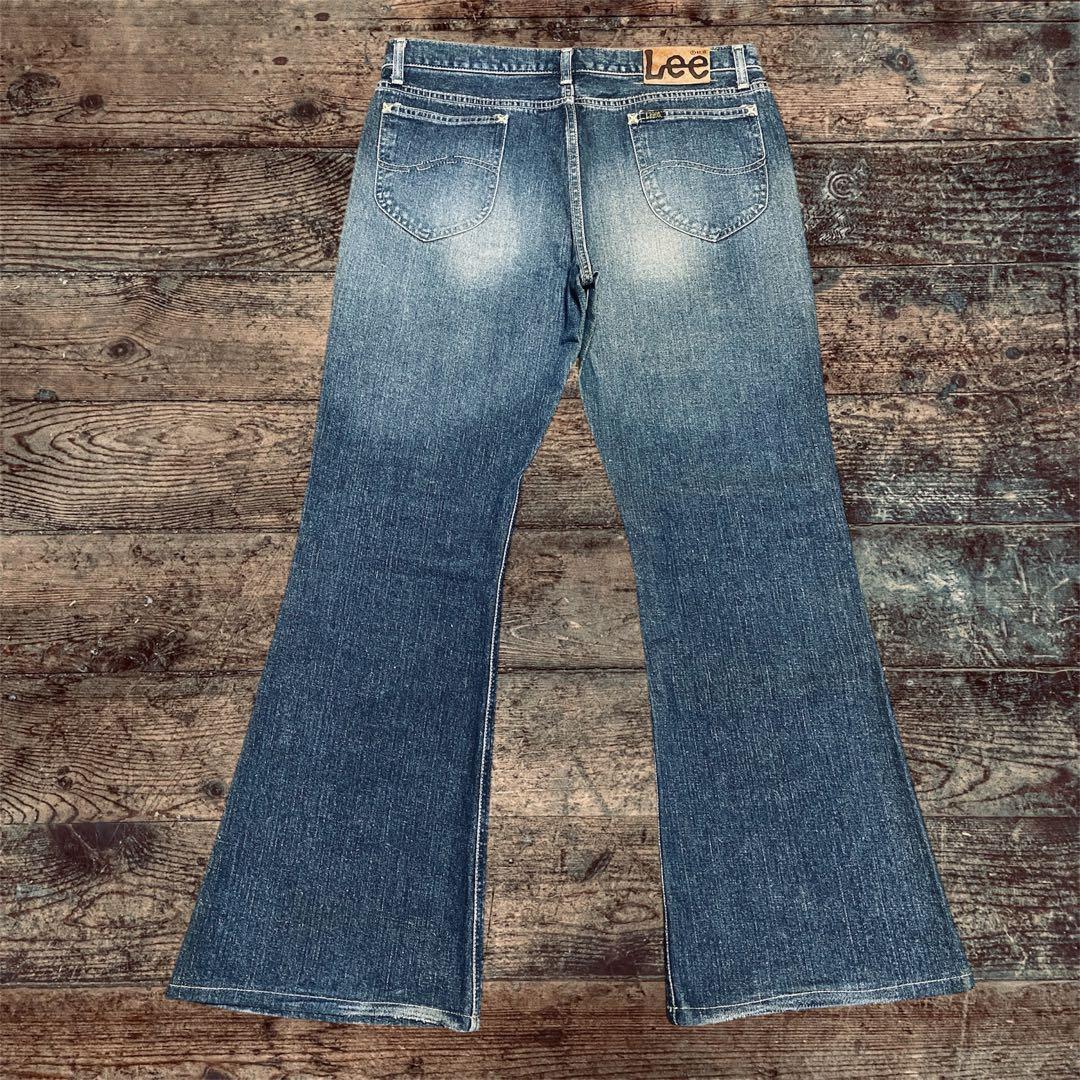 Lee リー ライダースridersサイド黒タグ復刻ベルボトムブーツカットW34