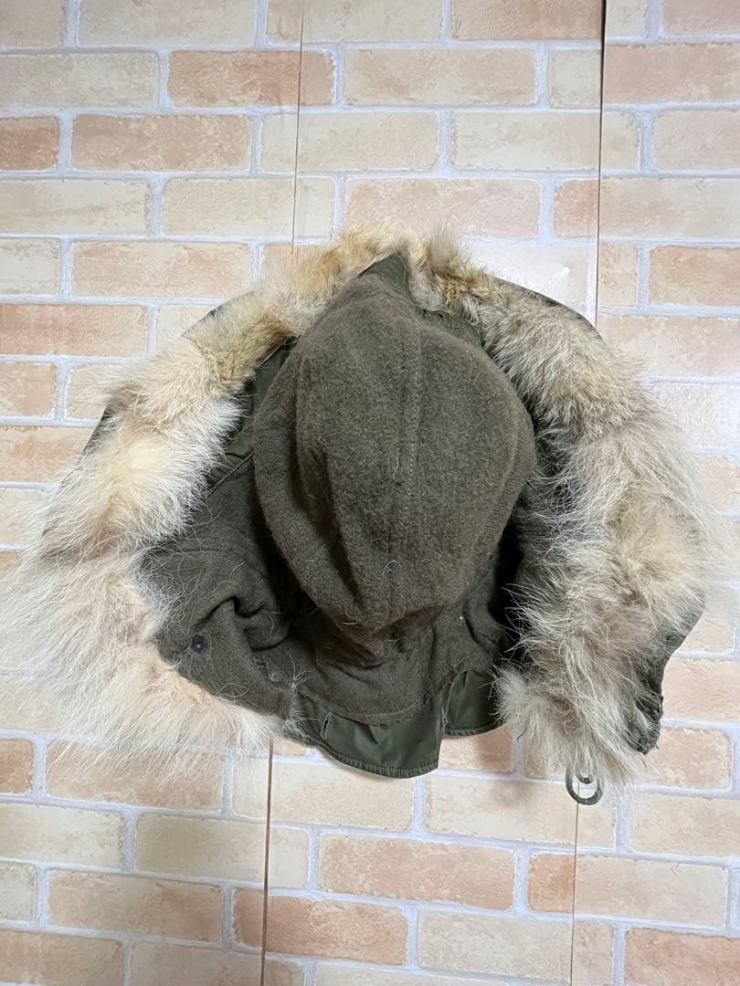 【超美品　デッド】米軍実物　M-51 リアル　コヨーテファー付フード　ワイヤー入