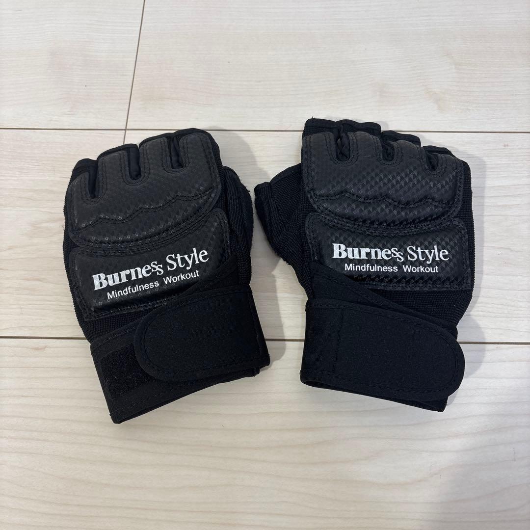 【美品】バーネススタイル キックボクシング グローブMシューズ M ブラック