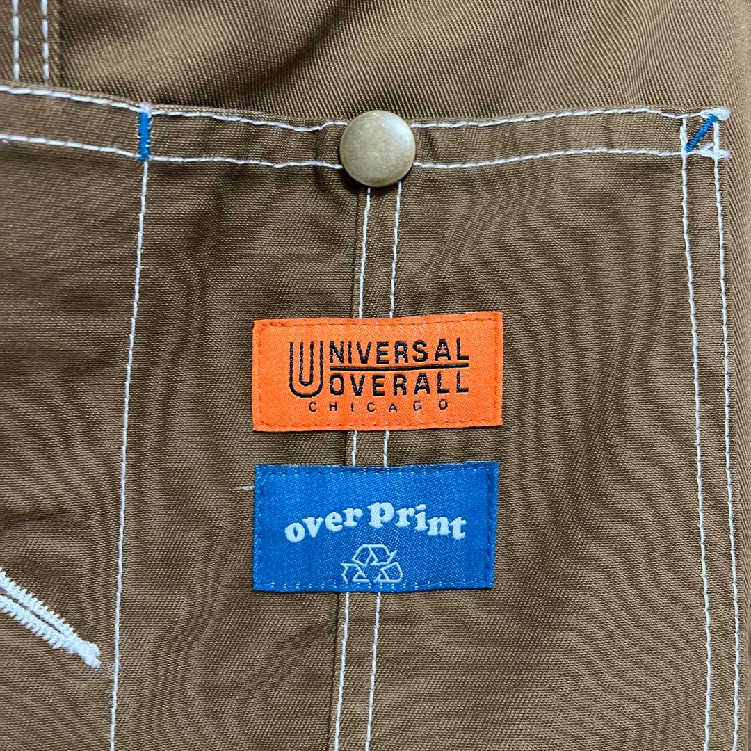 over print × UNIVERSAL OVERALL オーバーオール