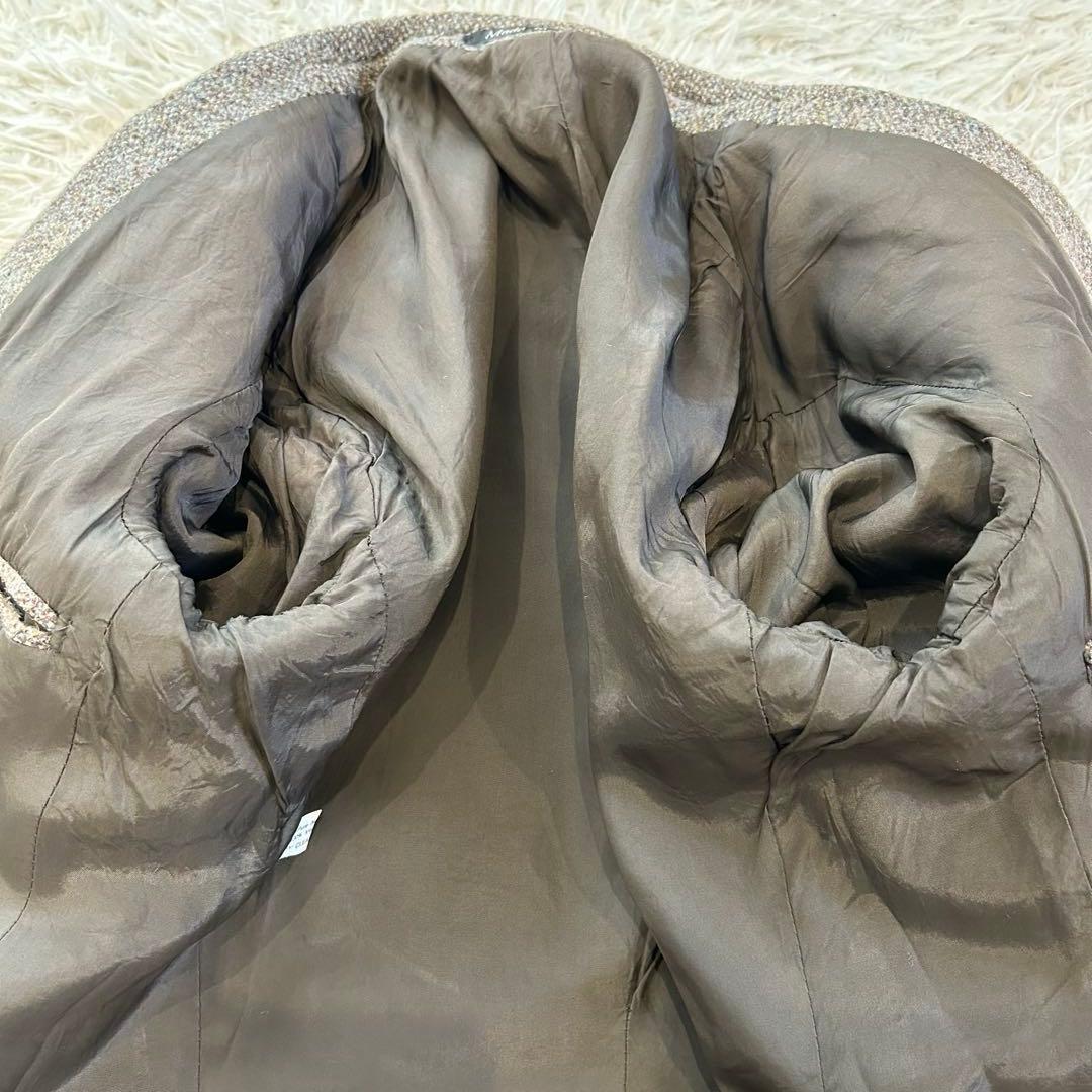 ハリスツイード　テーラードジャケット　胡桃ボタン　ツイード　イングランド製