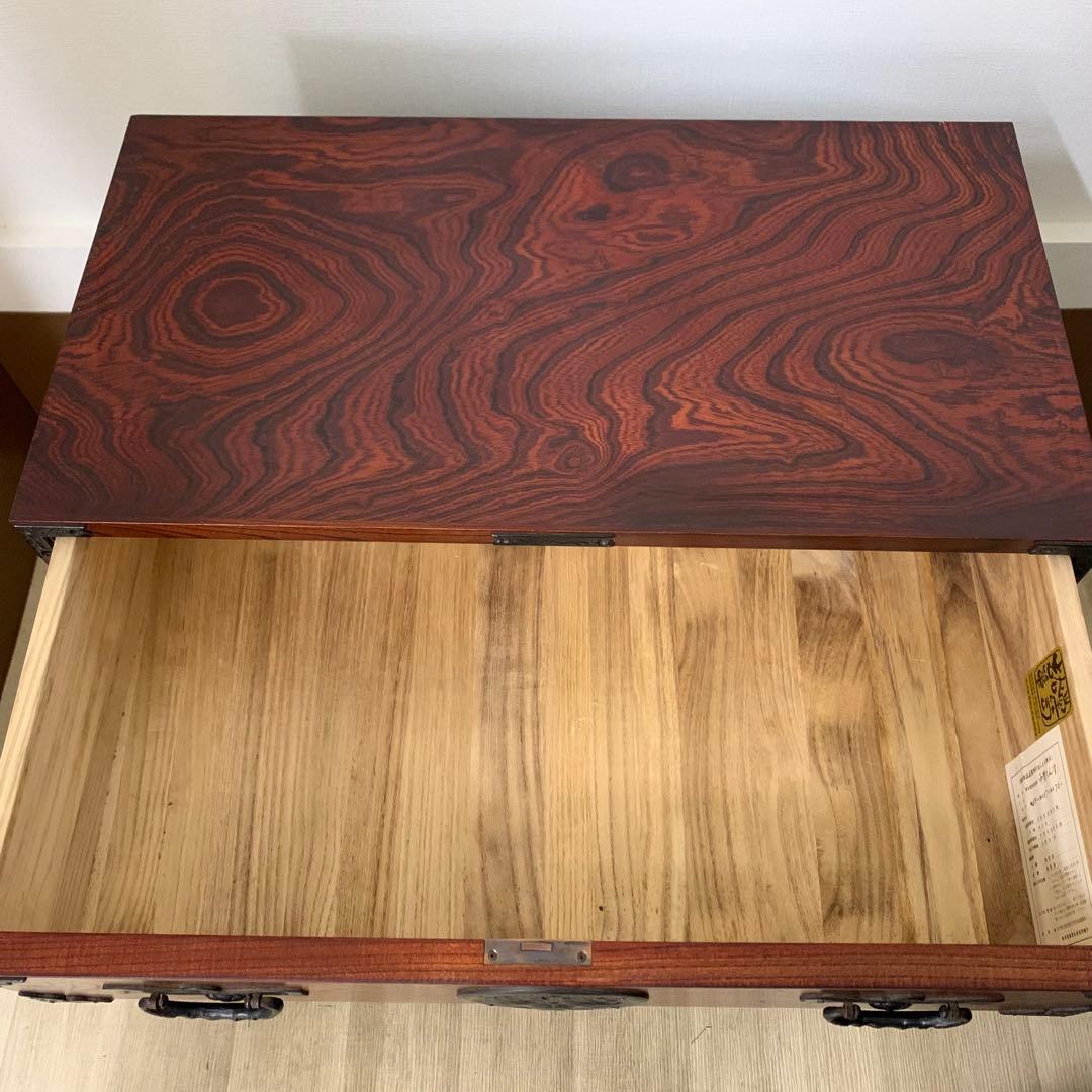 岩谷堂箪笥 小型箪笥 伝統工芸 漆塗り 南部鉄器 整理箪笥 鍵欠品