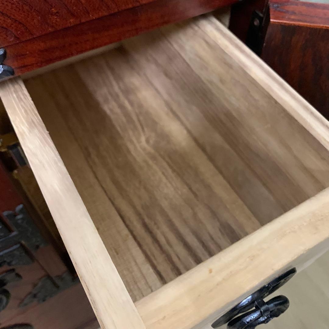 岩谷堂箪笥 小型箪笥 伝統工芸 漆塗り 南部鉄器 整理箪笥 鍵欠品
