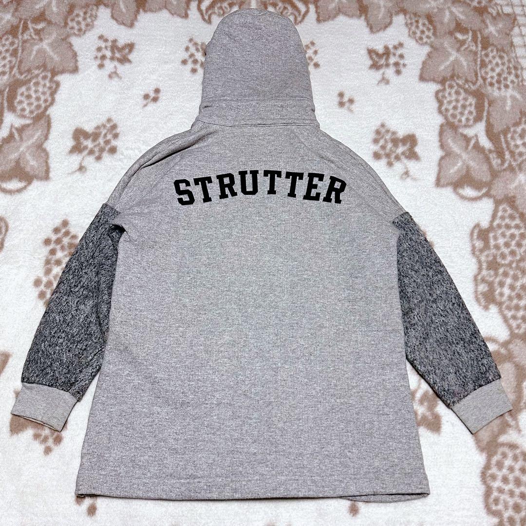 ヒステリックグラマー ヒスガール スカル 切り替え パーカー ジャケット ウール