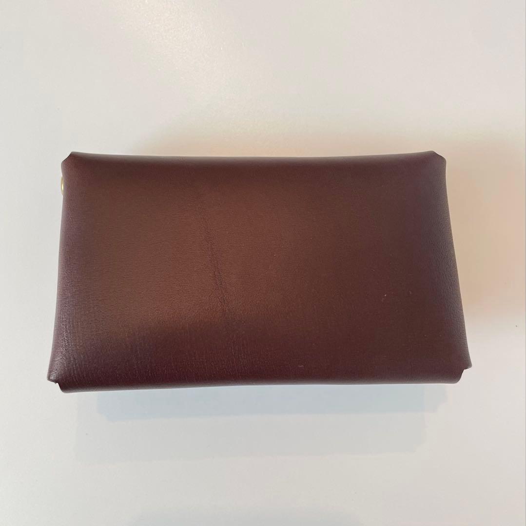 【新品・未使用】 LONA Clasp-O card case ブラウニー