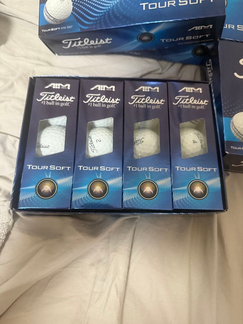 ★新品★タイトリスト ツアーソフトエイム360 ホワイト 3ダース