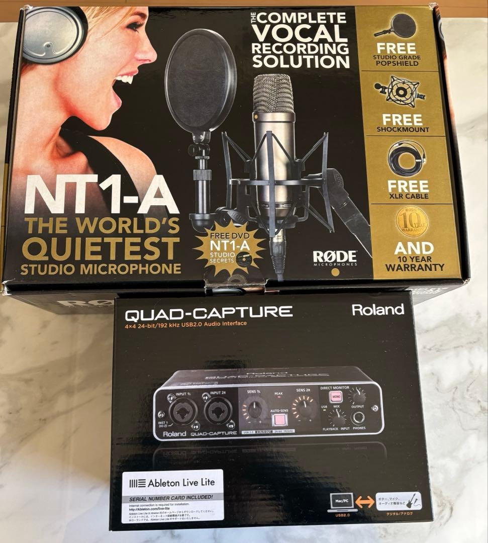 RODE NT-1A Roland QUAD-CAPTURE セット