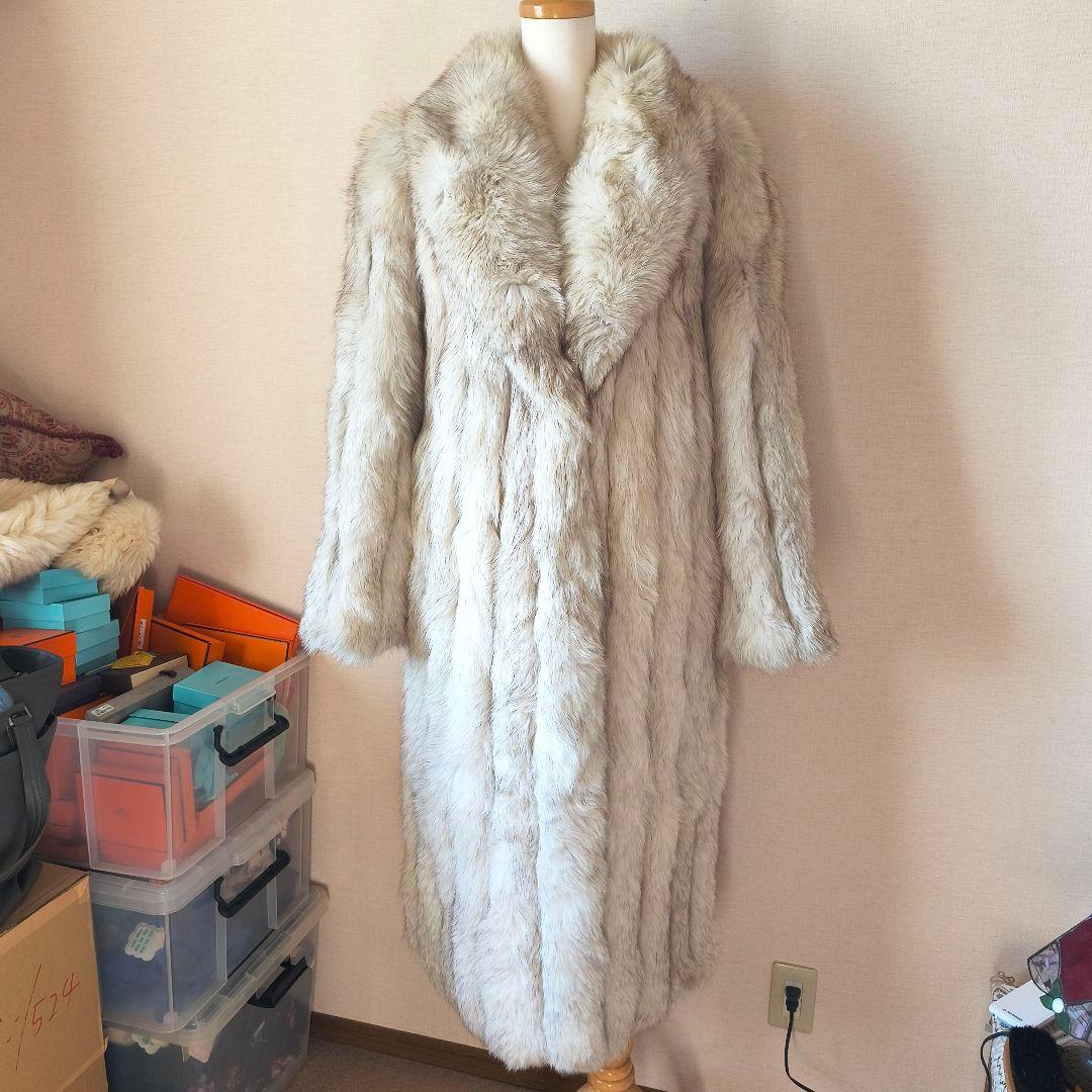 サガフォックス Jindo ブルーフォックス ロングコート M ボリューミー