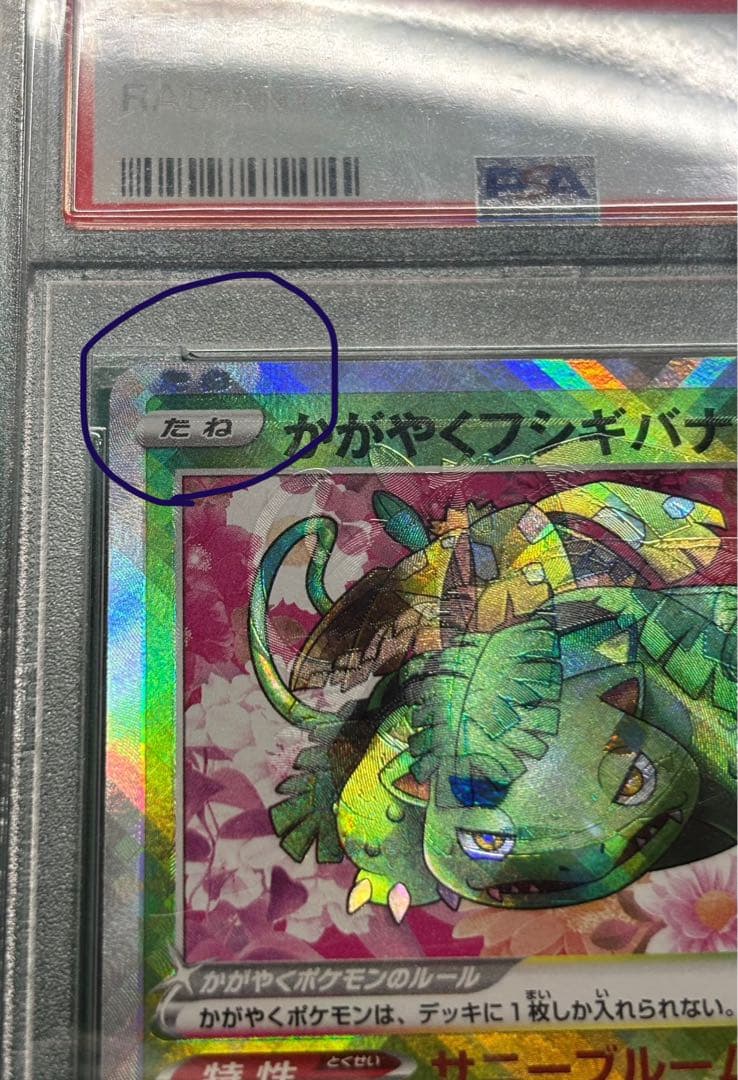 希少！写真見て下さい大幅ずれエラーかがやくフシギバナ PSA5