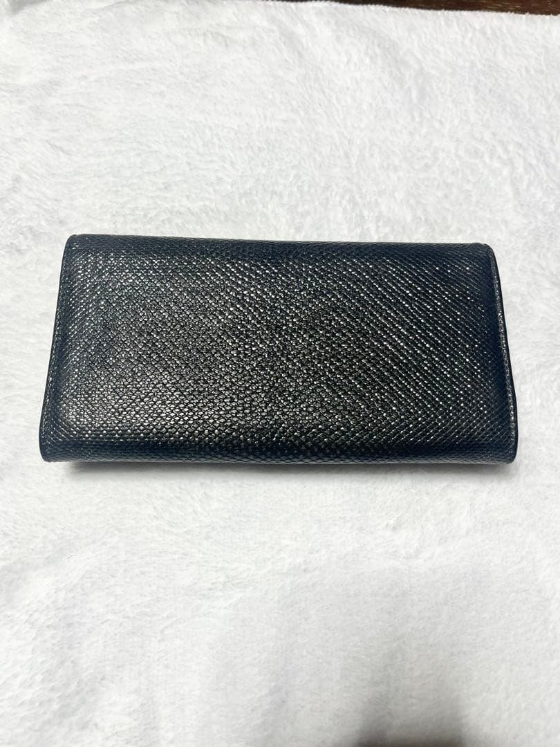 BVLGARI カルングスキン長財布 シルバー