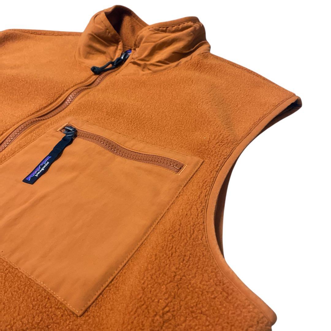 当日発送フォロー割FA24 patagonia フリースベスト XL オレンジ