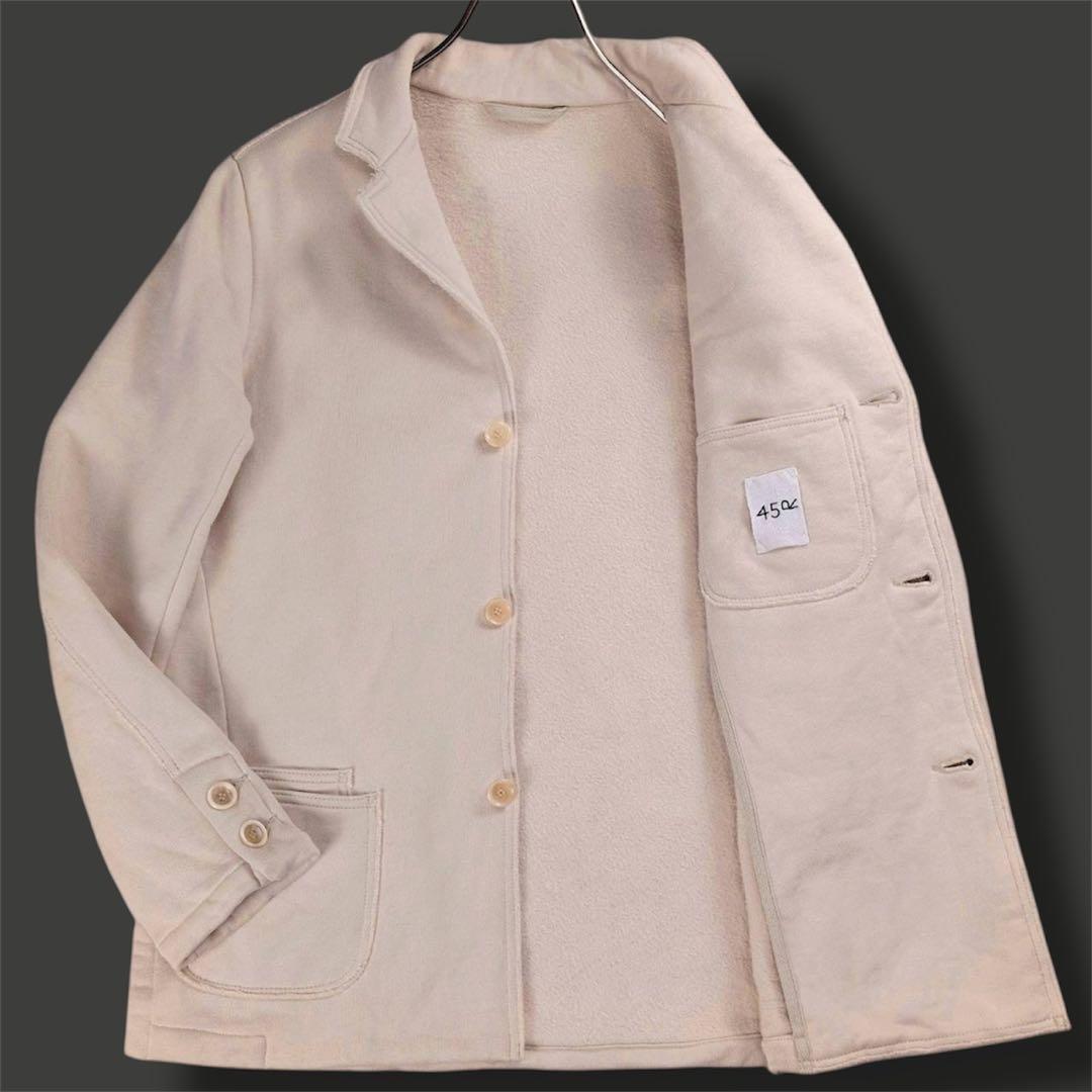 現行✨45R 裏起毛 スウェットジャケット コットン 洗える R刺繡 2Way