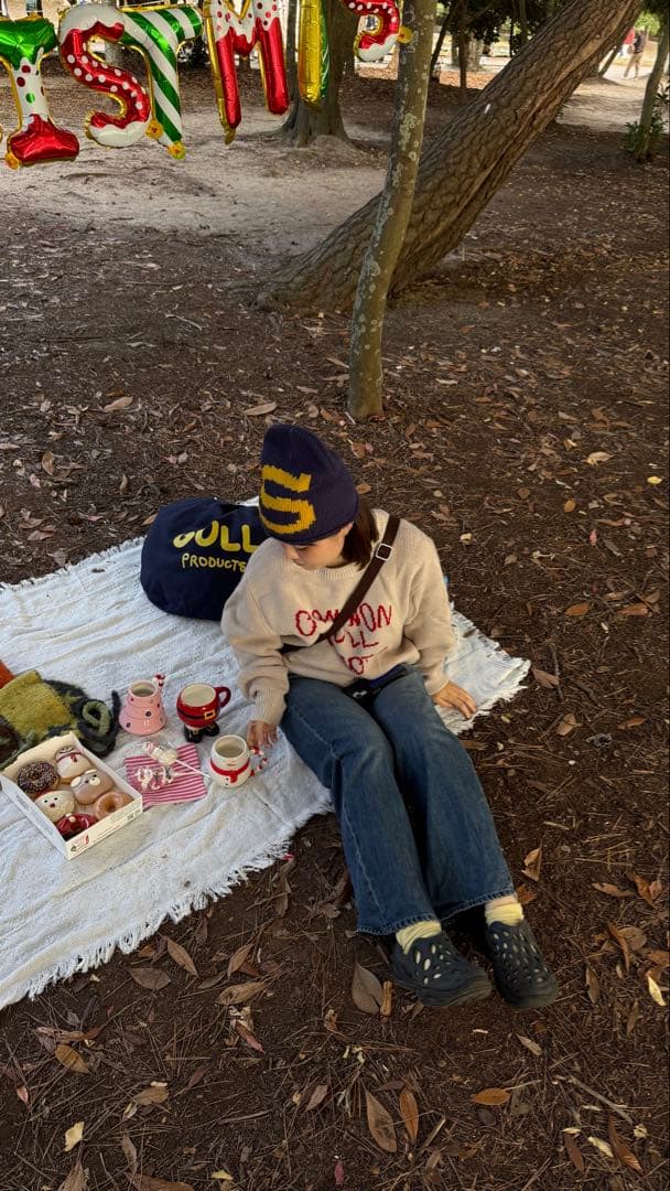 Stussy Sロゴ ニット帽 Navy（早い者勝ち）