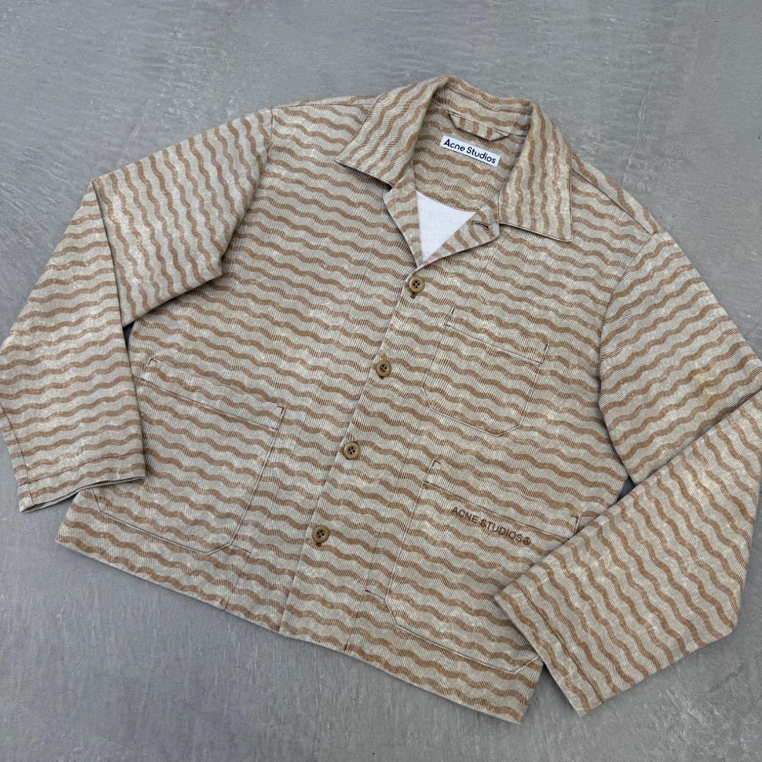 ウ*ラ様 【美品】 アクネストゥディオズ デニムジャケット コットン ベージュ