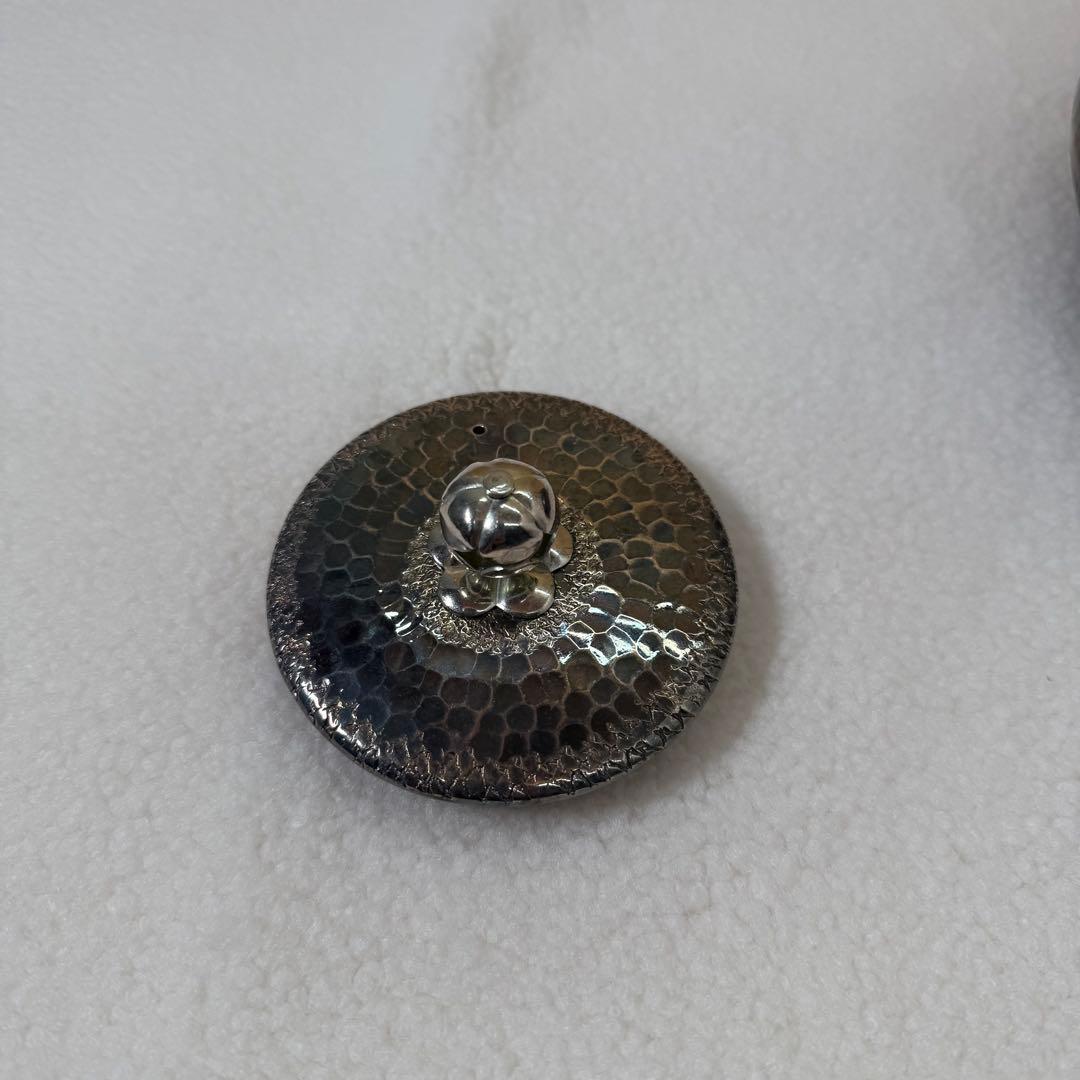 秀峯堂造 茶道具 銀いぶし仕上げ 急須