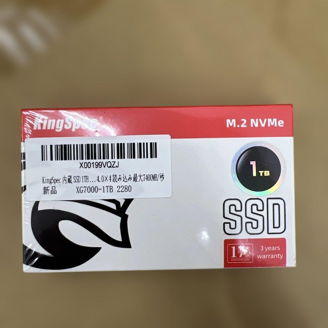201 KingSpec XG7000 1TB SSD 未開封