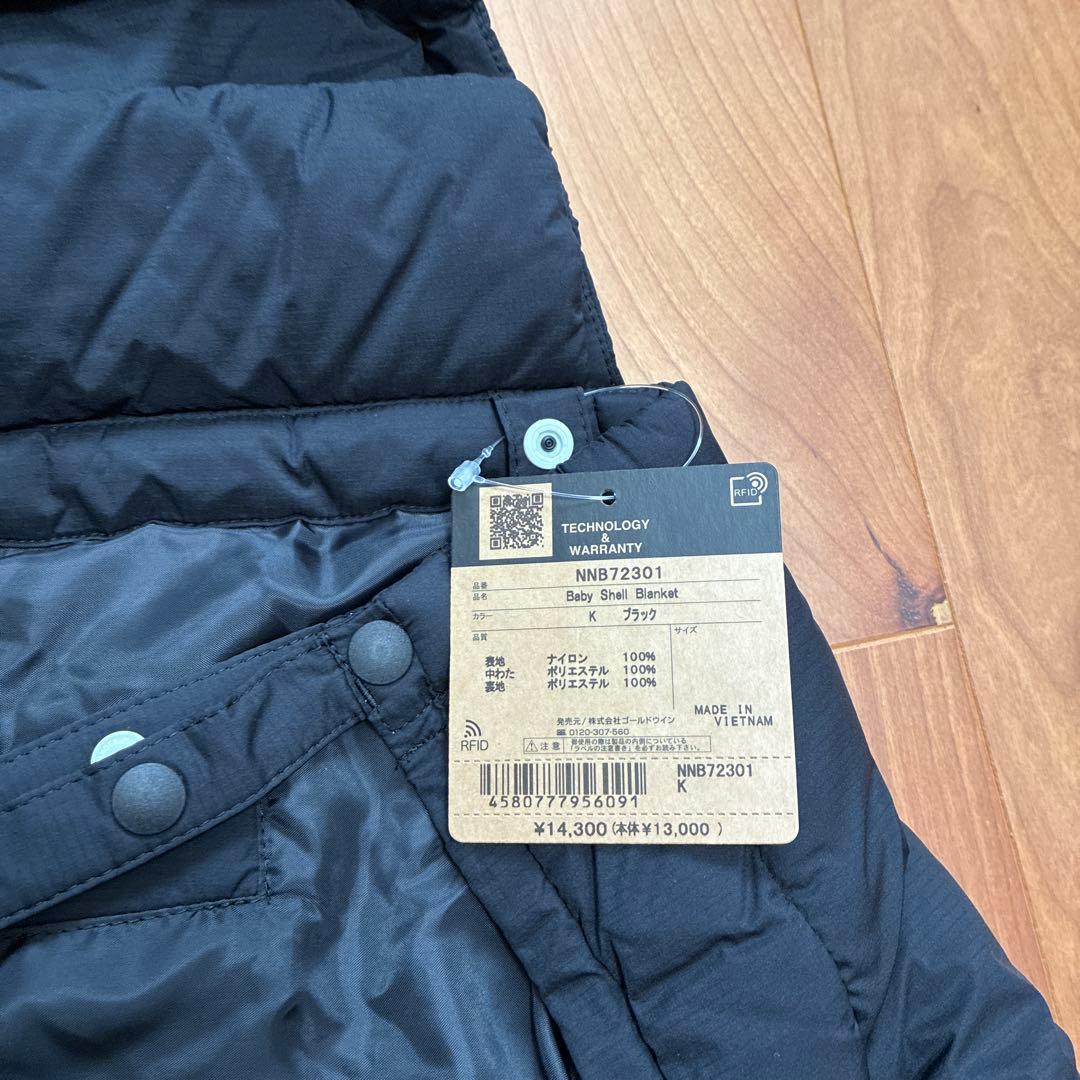 THE NORTH FACE べビーシェルブランケットケープ ブラック