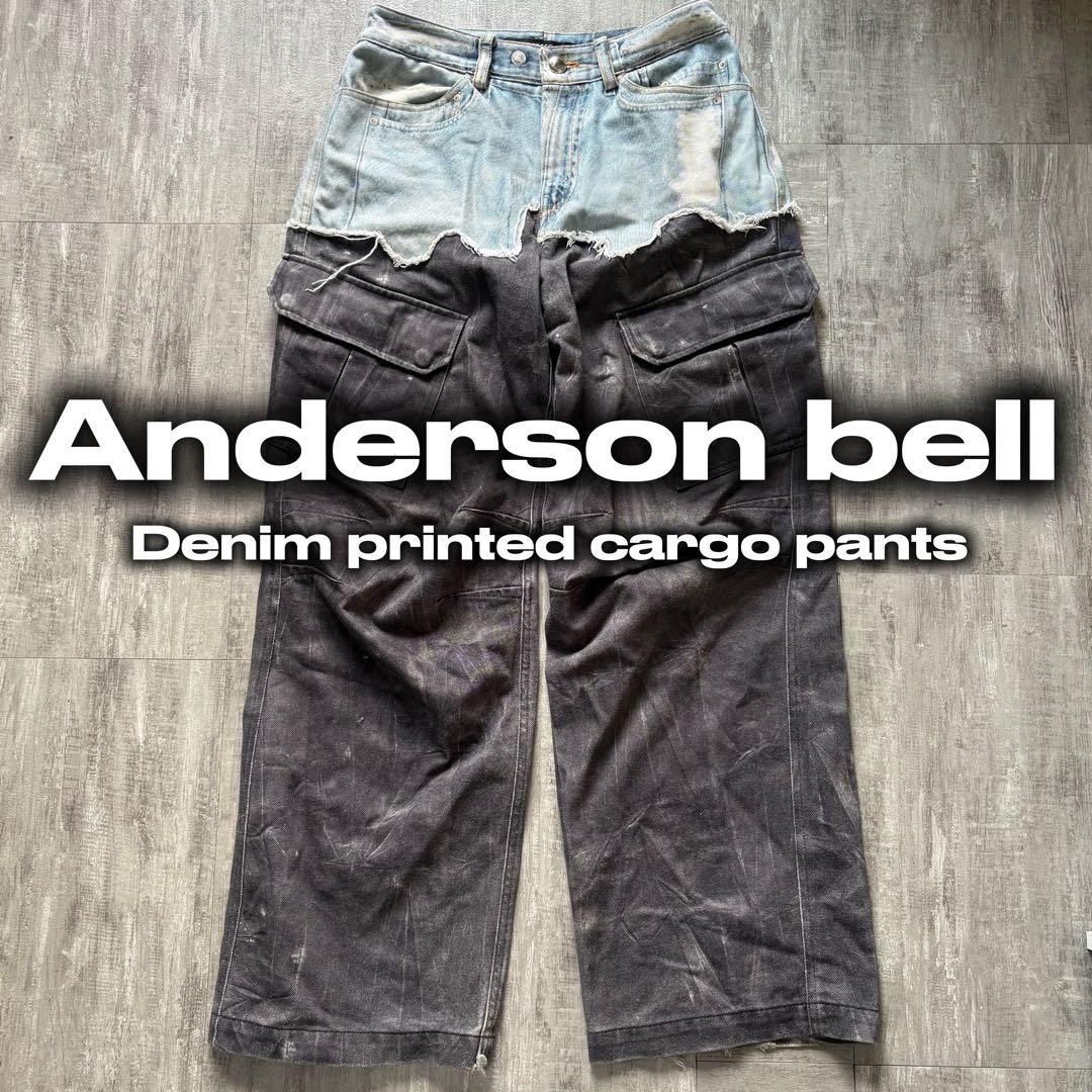 ANDERSON BELL denim printed cargo デニム　28