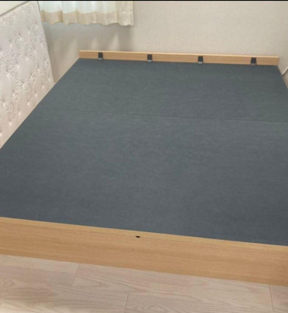 美品　ニトリ　マットレス　跳ね上げベッド　Nスリープ　敷きパット付き