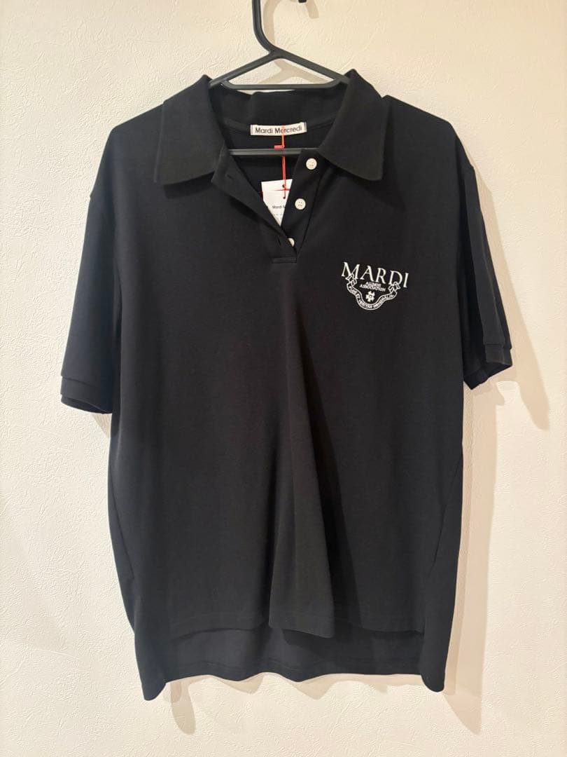【mardi】マルディ ポロシャツ 半袖 黒