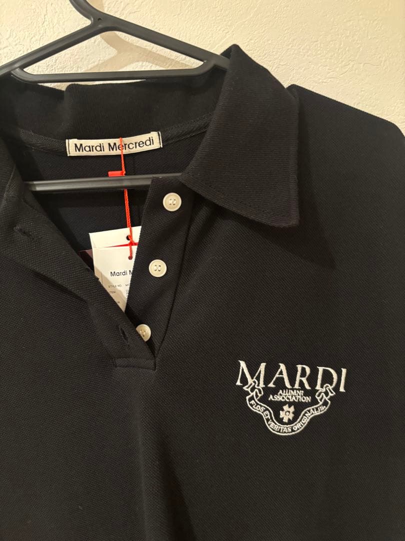 【mardi】マルディ ポロシャツ 半袖 黒