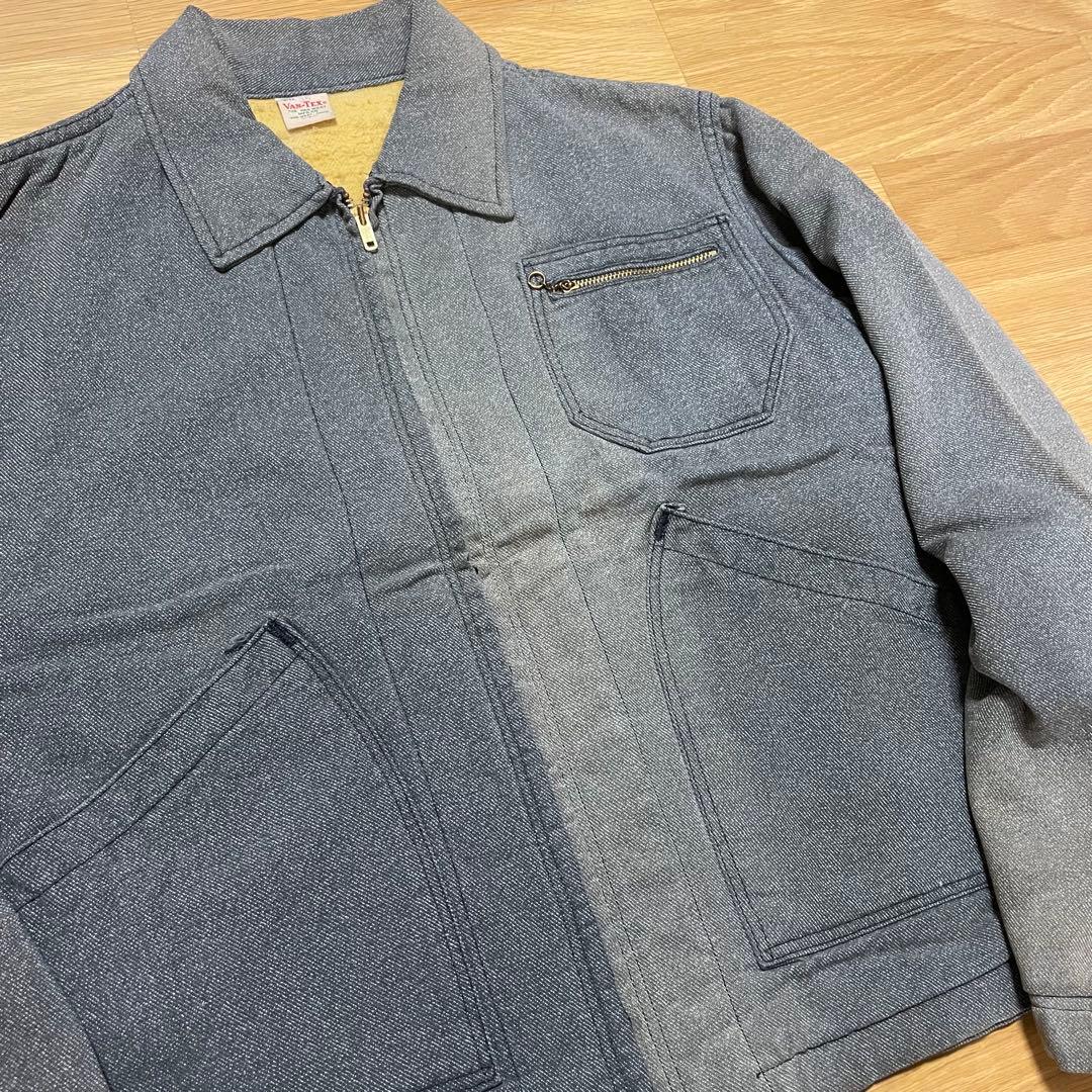 【ワード101】ビンテージ VAN-TEX 黒シャン ワーク ジャケット