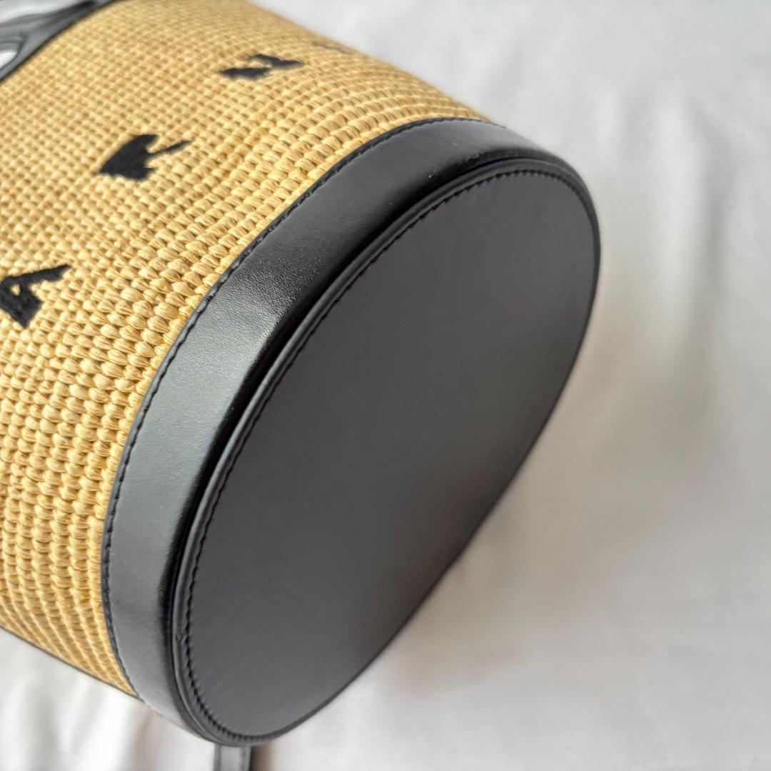 美品 マルニ トロピカリア 2way ハンドバッグ ショルダー お洒落 ブラック