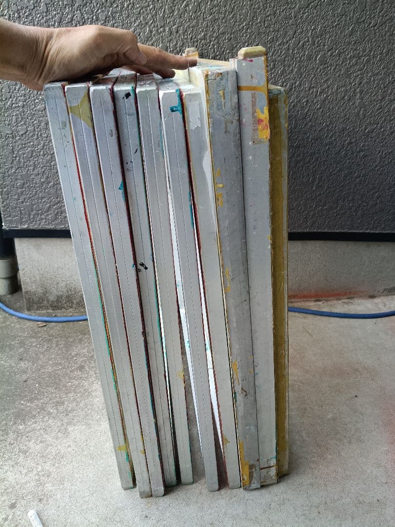 シルクスクリーン　アルミフレーム　10枚セット