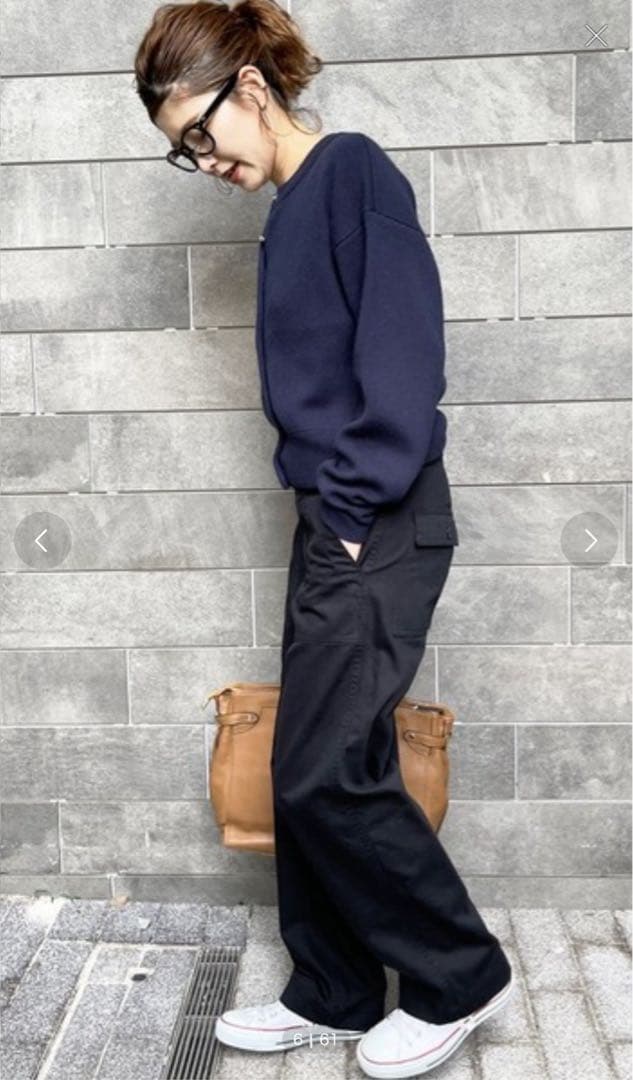 新品 Spick & Span ルーズベイカーパンツ 36サイズ ブラック