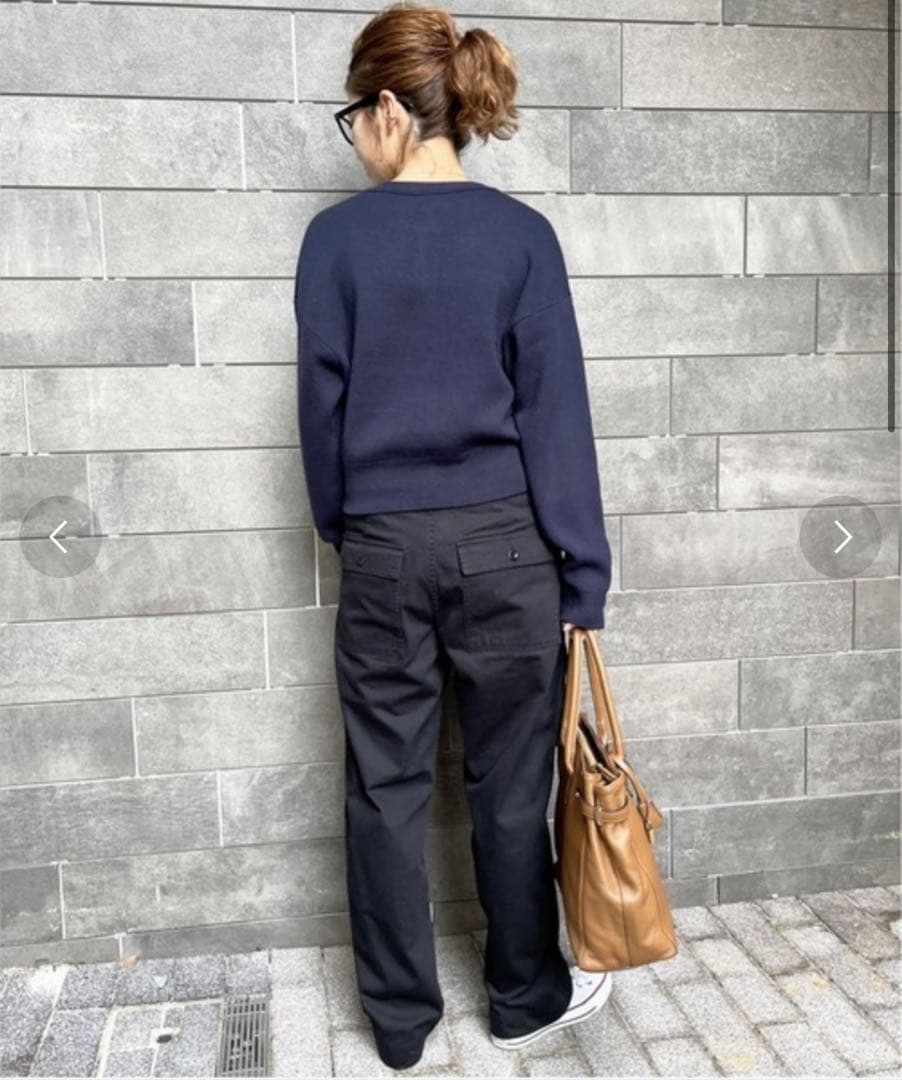 新品 Spick & Span ルーズベイカーパンツ 36サイズ ブラック