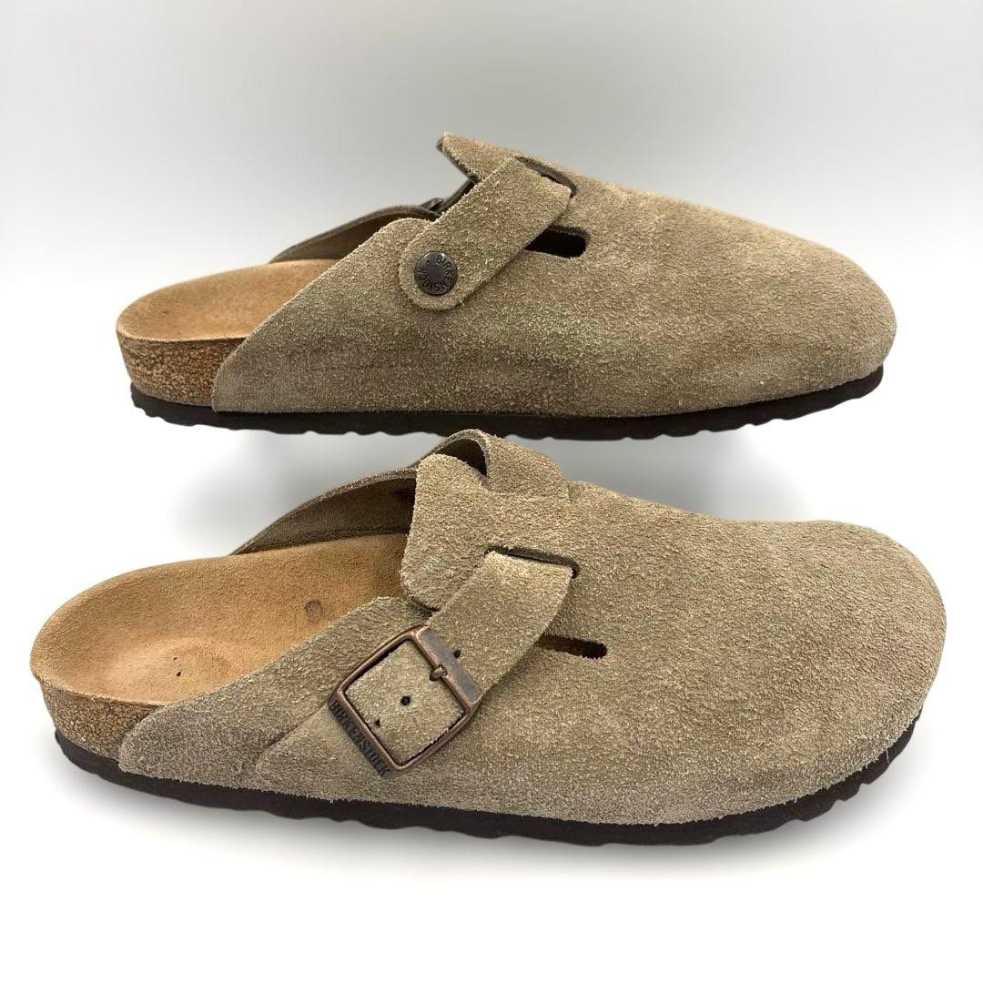 ビルケンシュトック ボストン サンダル【38】24.5ベージュ ナロー トープ