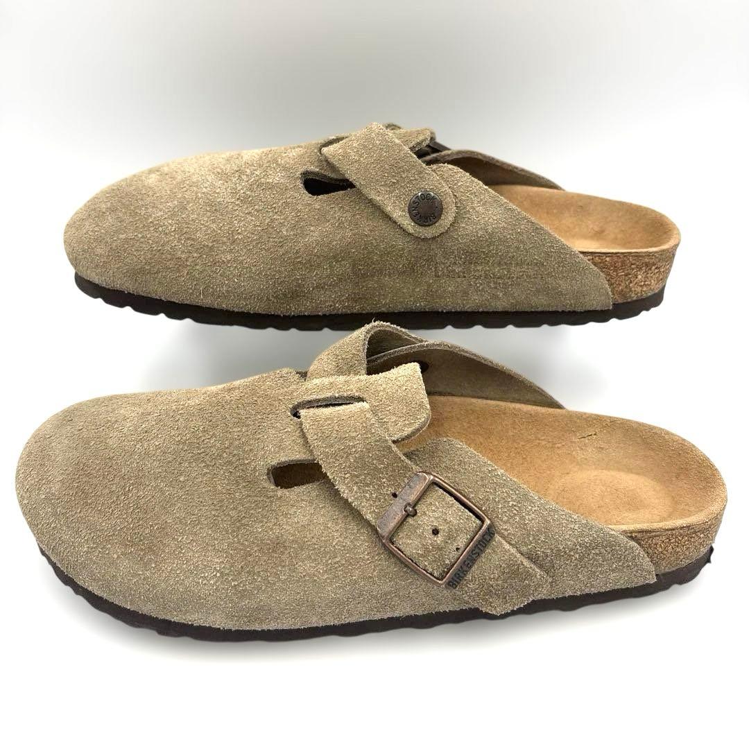 ビルケンシュトック ボストン サンダル【38】24.5ベージュ ナロー トープ