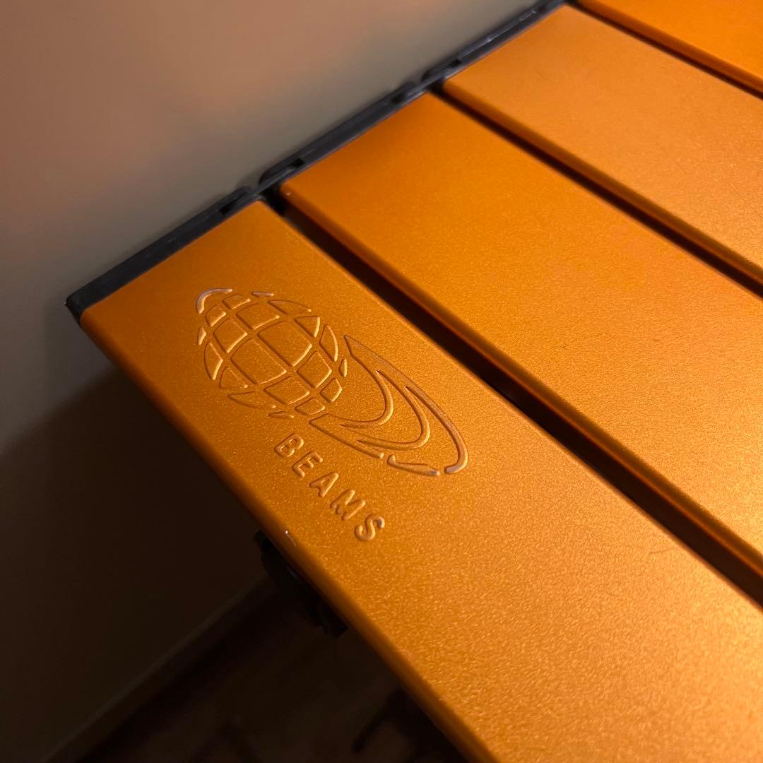 希少品‼️COLEMAN × BEAMS コラボ 限定品オレンジ ステージテーブル