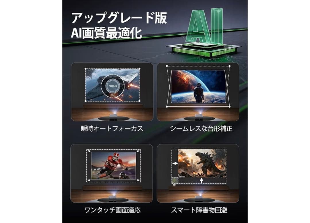 プロジェクター 4k【Netflixライセンス&20WDoIby対応】