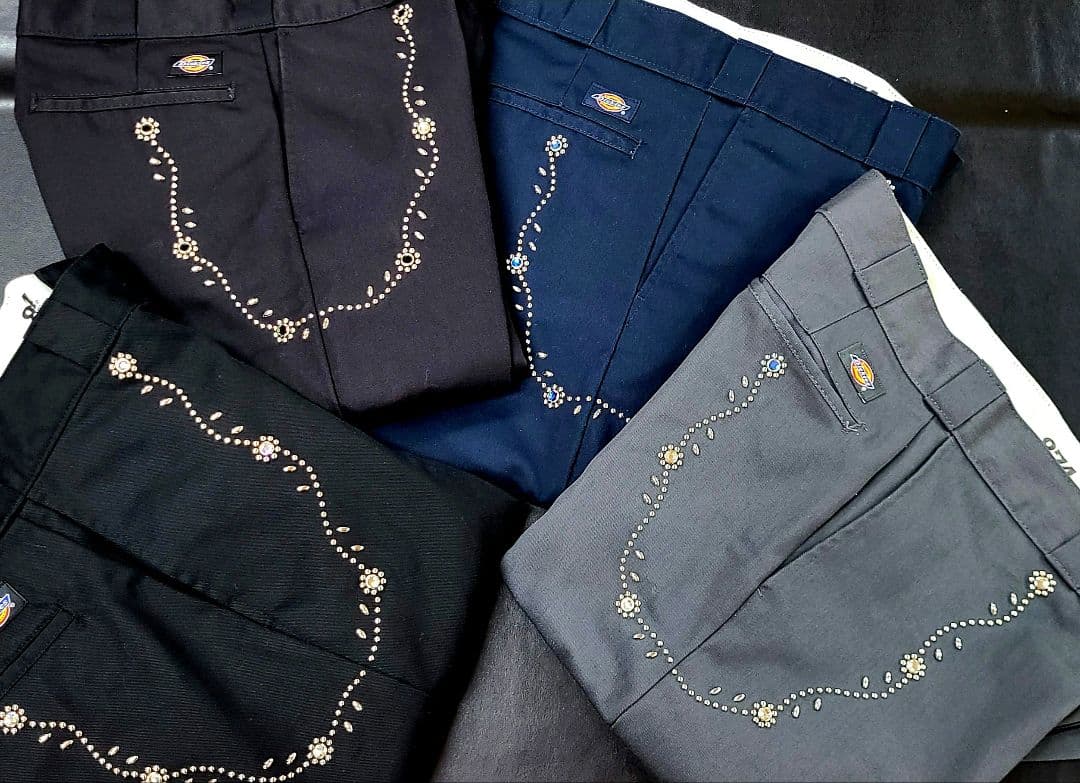 mannao ディッキーズ Dickies 873 W31L32 スタッズ