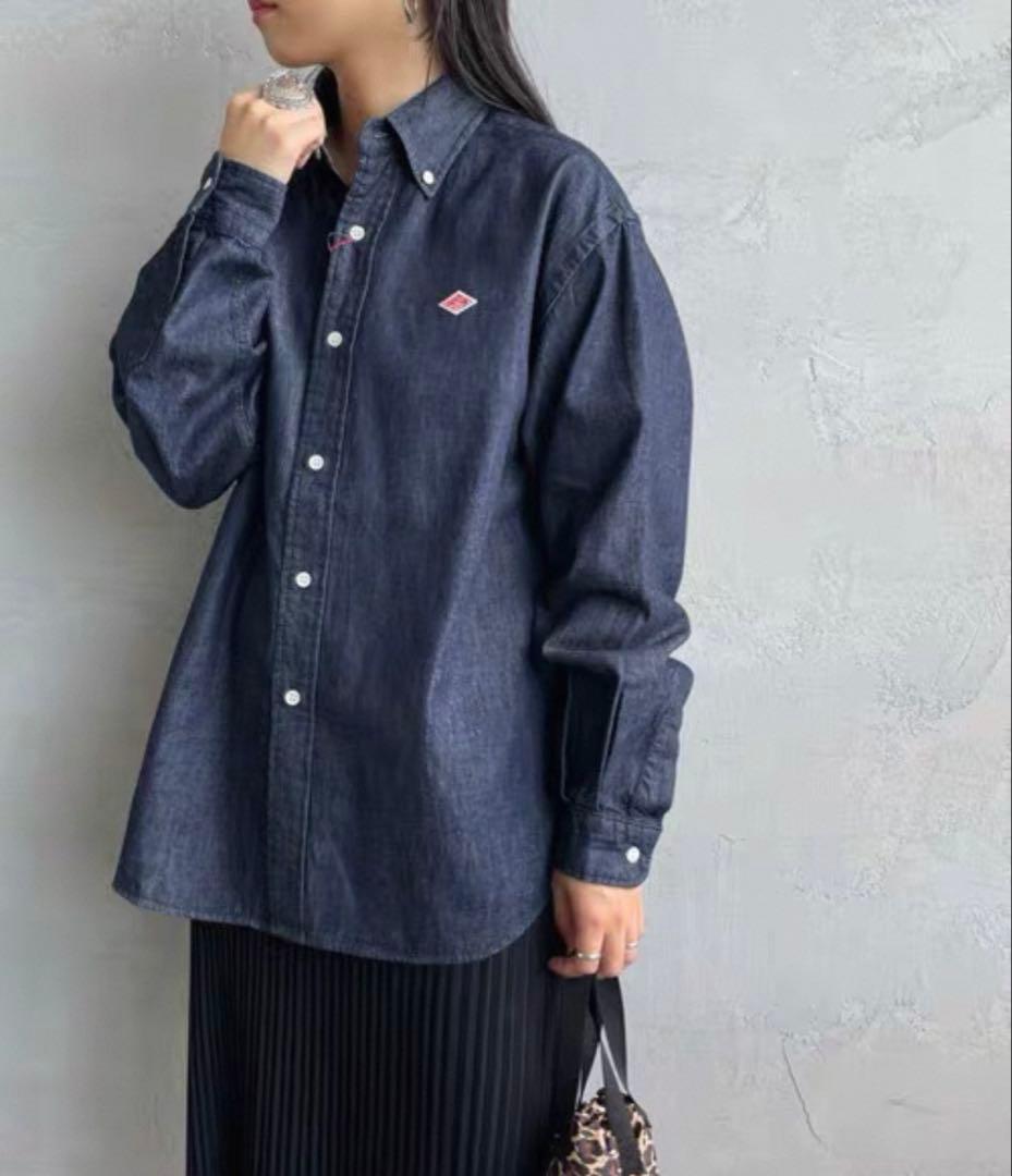 【新品未使用】DANTON/ダントン デニムダンガリー ボタンダウンシャツ 36