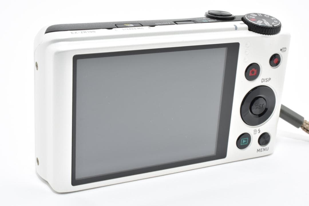 《 美品 》　カシオ　CASIO EXILIM EX-ZR100 ホワイト