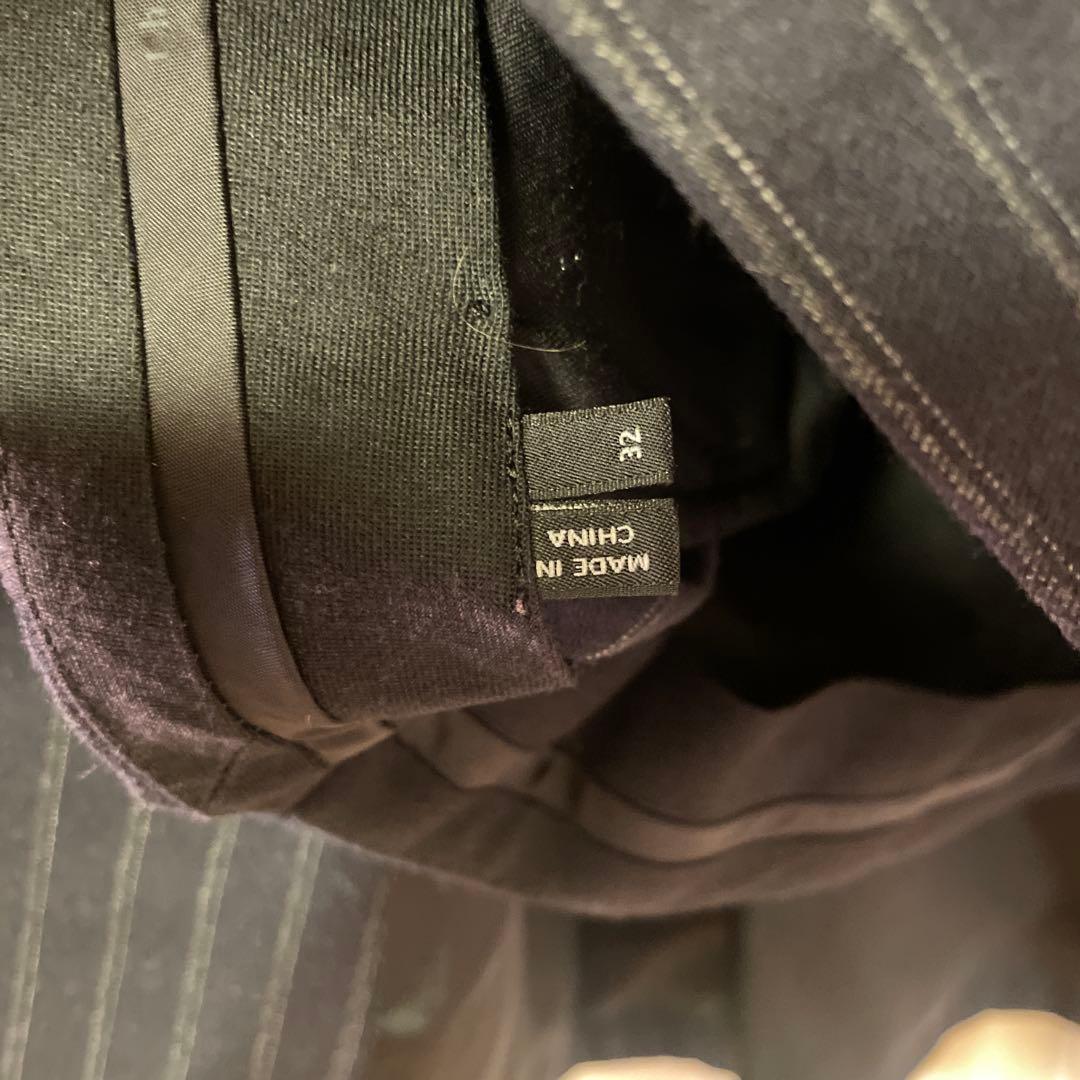 theory ネイビー ストライプ ビジネススーツ 40R