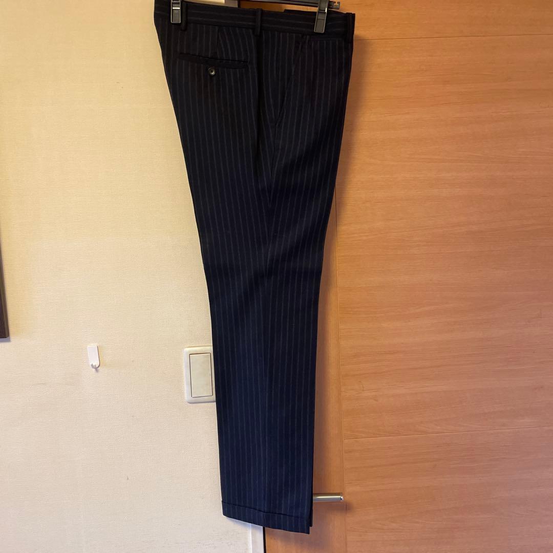 theory ネイビー ストライプ ビジネススーツ 40R