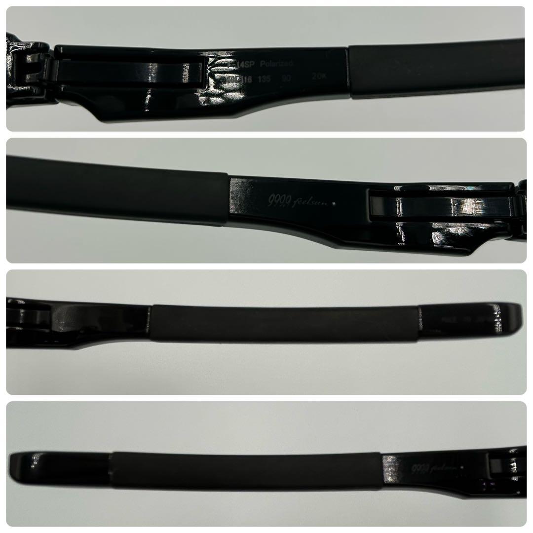 ✨美品✨999.9 フォーナインズ サングラス polarised ブラック 黒