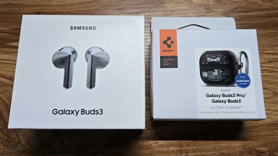《付属品完備》Galaxy Buds3 シルバー イヤホン 充電ケース